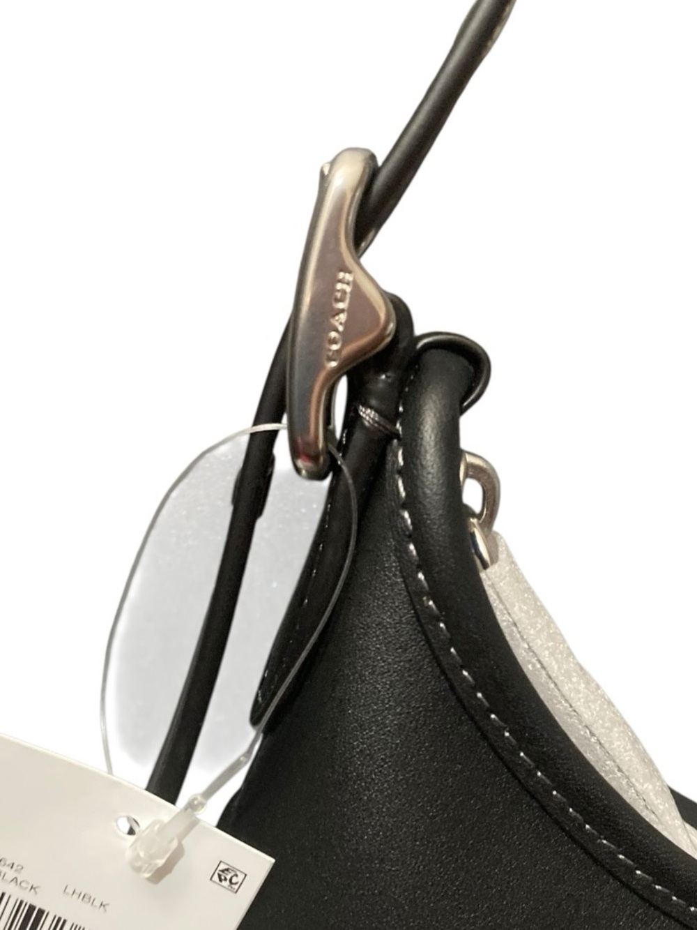 NEW $295 Coach Hamptons Black Leather Hobo Bag - Limited Edition - Picture 8 of 15